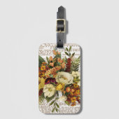 ヴィンテージゴールデンブーケ ラゲッジタグ (正面縦)