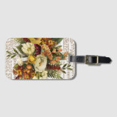 ヴィンテージゴールデンブーケ ラゲッジタグ (正面横)