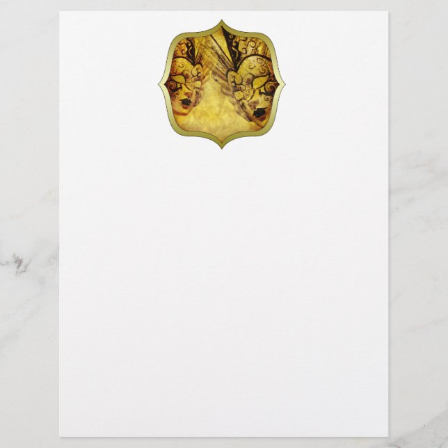 ヴィンテージゴールデンベネチアンマスク (正面)