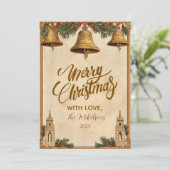 ヴィンテージゴールデンベルズクリスマス シーズンカード (スタンド正面)