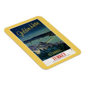 ヴィンテージゴールデンホーンイスタンブールトルコ旅行 マグネット (右側)