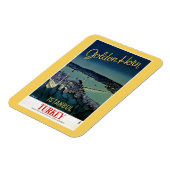 ヴィンテージゴールデンホーンイスタンブールトルコ旅行 マグネット (左側)