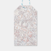 ヴィンテージゴールデンリリーウィリアム結婚モリス ギフトタグ (裏面)