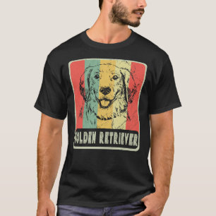 ヴィンテージゴールデンレトリバー犬 Tシャツ