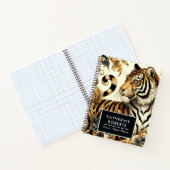 ヴィンテージゴールデン絵を描タイガー ノートブック (内部)