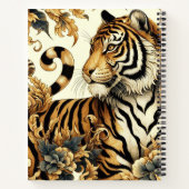 ヴィンテージゴールデン絵を描タイガー ノートブック (裏面)