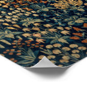 ヴィンテージゴールデン鹿王室のとクレストデザイン(1501) ポスター (角)