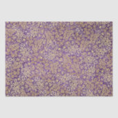 ヴィンテージゴールドのスワールパターンラグジュアリー紫色アメシスト 薄葉紙 (正面)