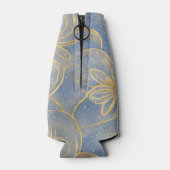 ヴィンテージゴールドの軽い花柄モノグラム ボトルクーラー (裏面)