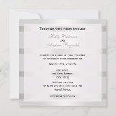 ヴィンテージゴールドアールデコプルメブルークホッ結婚トSQ 招待状 (裏面)