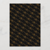 ヴィンテージゴールドフォイルドラゴンフライ結婚のメニュー メニュー (裏面)