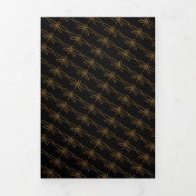 ヴィンテージゴールドフォイルドラゴンフライ結婚ズスイート