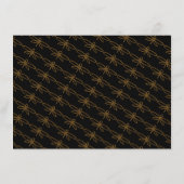 ヴィンテージゴールドフォイルドラゴン結婚フライ詳細 エンクロージャーカード (裏面)