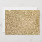 ヴィンテージゴールドローラースケートバースデーパーティーの写真 招待状 (裏面)