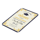 ヴィンテージゴールド卒業写真マグネット マグネット (左側)