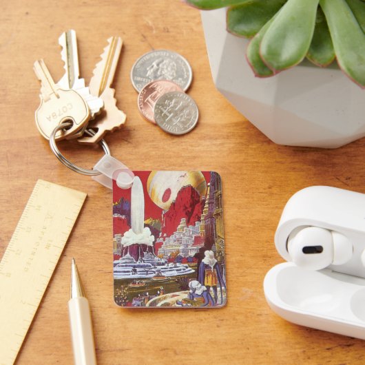 ヴィンテージサイエンスフィクション失った、アトランティス キーホルダー (デスク)