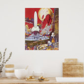 ヴィンテージサイエンスフィクション失った、アトランティス ポスター (キッチン)