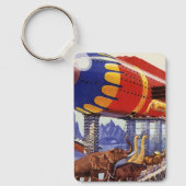 ヴィンテージサイエンス・フィクション、ノアの箱舟の野生動物 キーホルダー (正面)