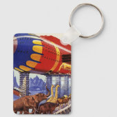 ヴィンテージサイエンス・フィクション、ノアの箱舟の野生動物 キーホルダー (裏面)