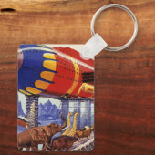 ヴィンテージサイエンス・フィクション、ノアの箱舟の野生動物 キーホルダー (裏面)