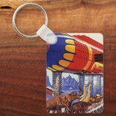 ヴィンテージサイエンス・フィクション、ノアの箱舟の野生動物 キーホルダー (正面)