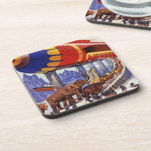 ヴィンテージサイエンス・フィクション、ノアの箱舟の野生動物 コースター (左側)