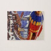 ヴィンテージサイエンス・フィクション、ノアの箱舟の野生動物 ジグソーパズル (横)