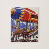 ヴィンテージサイエンス・フィクション、ノアの箱舟の野生動物 ジグソーパズル (縦)