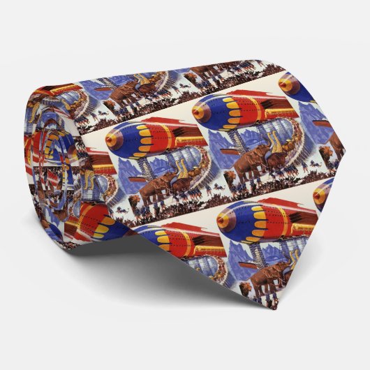 ヴィンテージサイエンス・フィクション、ノアの箱舟の野生動物 ネクタイ (ロール)