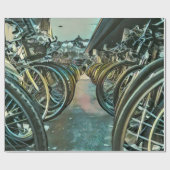 ヴィンテージサイクリングアートワーク ラッピングペーパー (フラット)