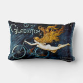 ヴィンテージサイクリングサイクルグラディエーター広告 ランバークッション (裏面)