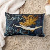 ヴィンテージサイクリングサイクルグラディエーター広告 ランバークッション (ブランケット)