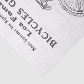 ヴィンテージサイクリングフランスの文字モントリオールデクページ 薄葉紙 (詳細)