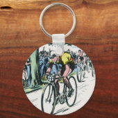 ヴィンテージサイクリングプリント キーホルダー (正面)