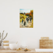 ヴィンテージサイクリングポスタープリント ポスター (キッチン)