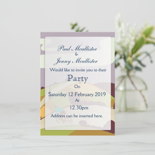 ヴィンテージサイクリングポスター 招待状 (スタンド正面)