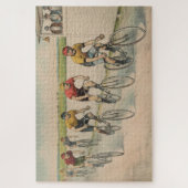ヴィンテージサイクリングレースイラストレーション(1894) ジグソーパズル (縦)