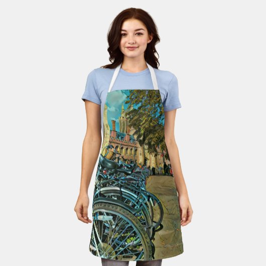 ヴィンテージサイクリング贈与 エプロン (着用した状態)