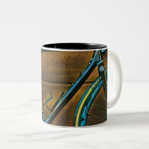 ヴィンテージサイクリング贈与 マウンテンバイクギフト  mountain bike gift ツートーンマグカップ