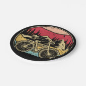 ヴィンテージサイクリング ペーパープレート (アングル)