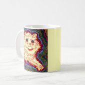 ヴィンテージサイケデリックキャットバイルイワーイン コーヒーマグカップ (正面左)