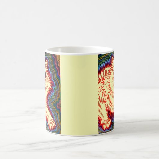 ヴィンテージサイケデリックキャットバイルイワーイン コーヒーマグカップ (中央)