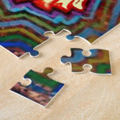 ヴィンテージサイケデリックキャットバイルイワーイン ジグソーパズル (側面)