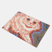 ヴィンテージサイケデリックキャットバイルイワーイン ドアマット (アングル)