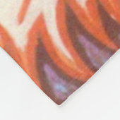 ヴィンテージサイケデリックキャットバイルイワーイン フリースブランケット (角)