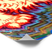 ヴィンテージサイケデリックキャットバイルイワーイン ポスター (角)