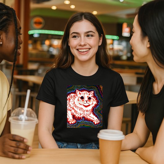 ヴィンテージサイケデリックキャットバイルイワーイン Tシャツ