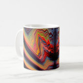 ヴィンテージサイケデリック型 コーヒーマグカップ (正面左)