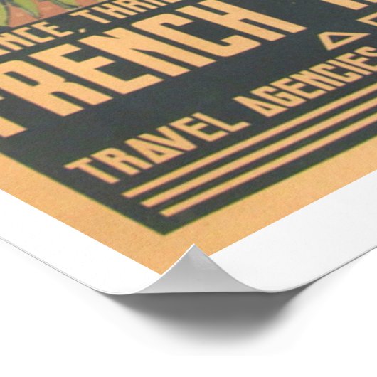 ヴィンテージサイゴンベトナム旅行ポスター ポスター (角)