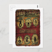 ヴィンテージサイドショーバナー ポストカード (正面/裏面)